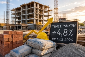 &Omicron;&iota;&kappa;&omicron;&delta;&omicron;&mu;ή: &Alpha;&nu;&epsilon;&beta;&alpha;ί&nu;&epsilon;&iota; &xi;&alpha;&nu;ά &tau;&omicron; &kappa;ό&sigma;&tau;&omicron;&sigmaf; &ndash; 4,8% &alpha;&kappa;&rho;&iota;&beta;ό&tau;&epsilon;&rho;&alpha; &tau;&alpha; &upsilon;&lambda;&iota;&kappa;ά &sigma;&epsilon; έ&nu;&alpha;&nu; &chi;&rho;ό&nu;&omicron;
